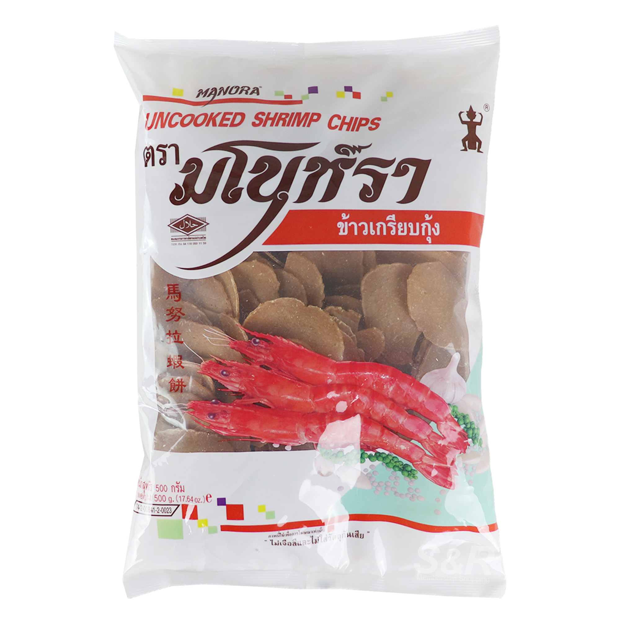 Manora Uncooked Shrimp Chips 500g